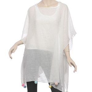 Ivory & Multi Color / 30% Cotton 70% Polyester / P